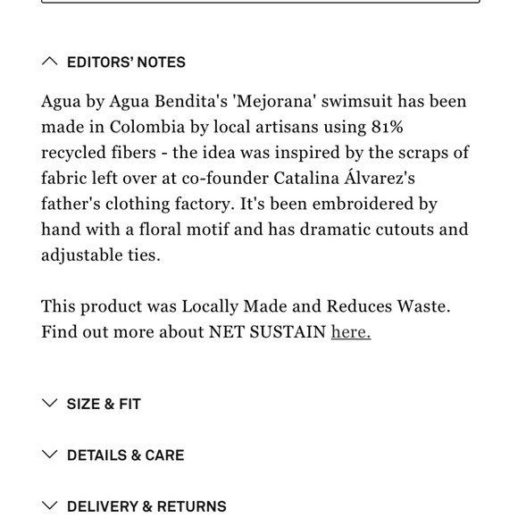 Agua by Agua Bendita Majorana Hand Embroidered Swimsuit size US8 and Pareo OS - Picture 7 of 14